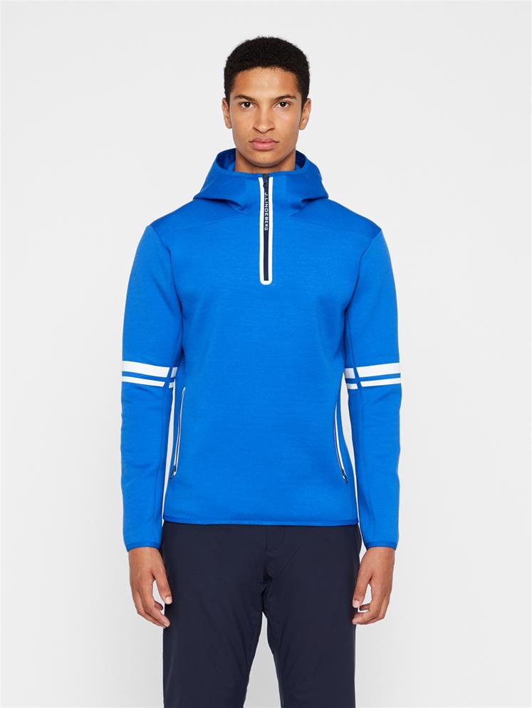j lindeberg logo tech hoodie