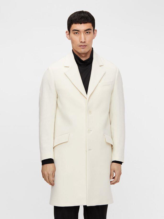 off white wool coat