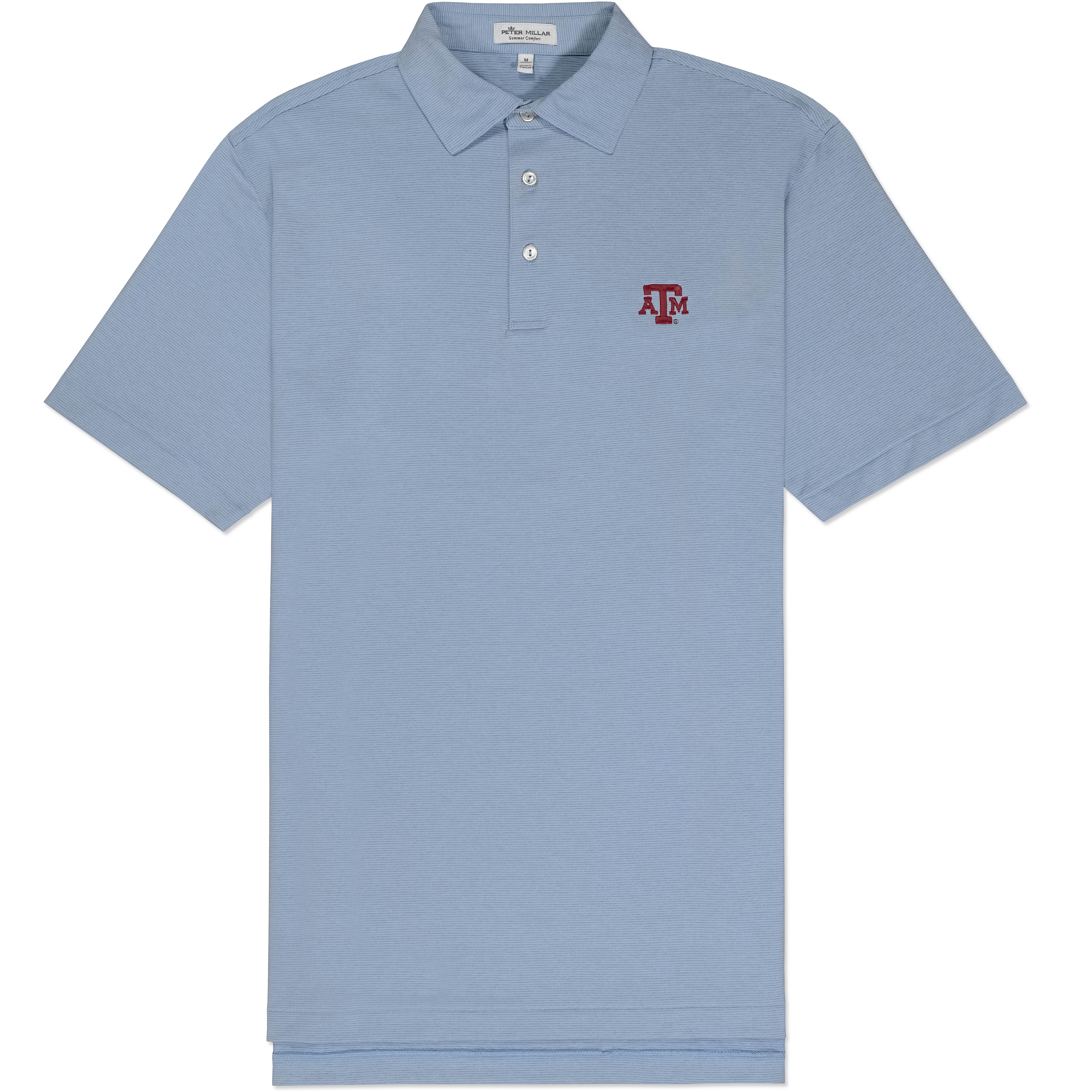 Texas A M Jubilee Stripe Stretch Jersey Cottage Blue Gale Grey