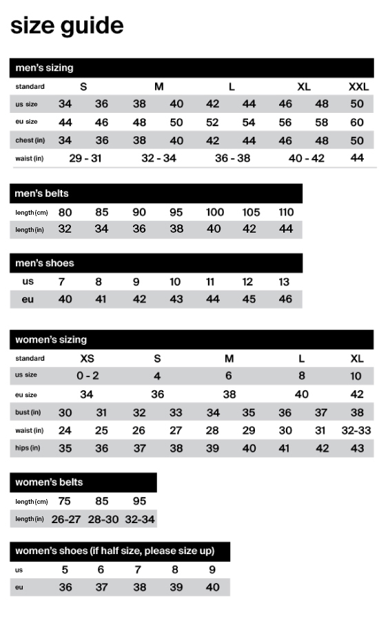 yeezy size chart mens to womens